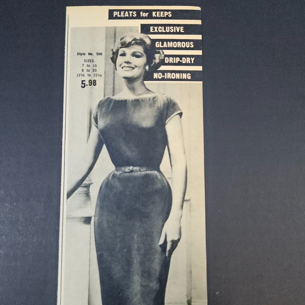 1960 Riviera Originals Women Sweetheart Fashions Vintage Print Ad Brooklyn NY